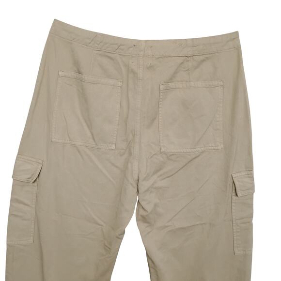 Serra Retreat By Joie Rucker Size 12/32 Cargo Joggers Camp Khaki Attached Belt - Picture 4 of 9